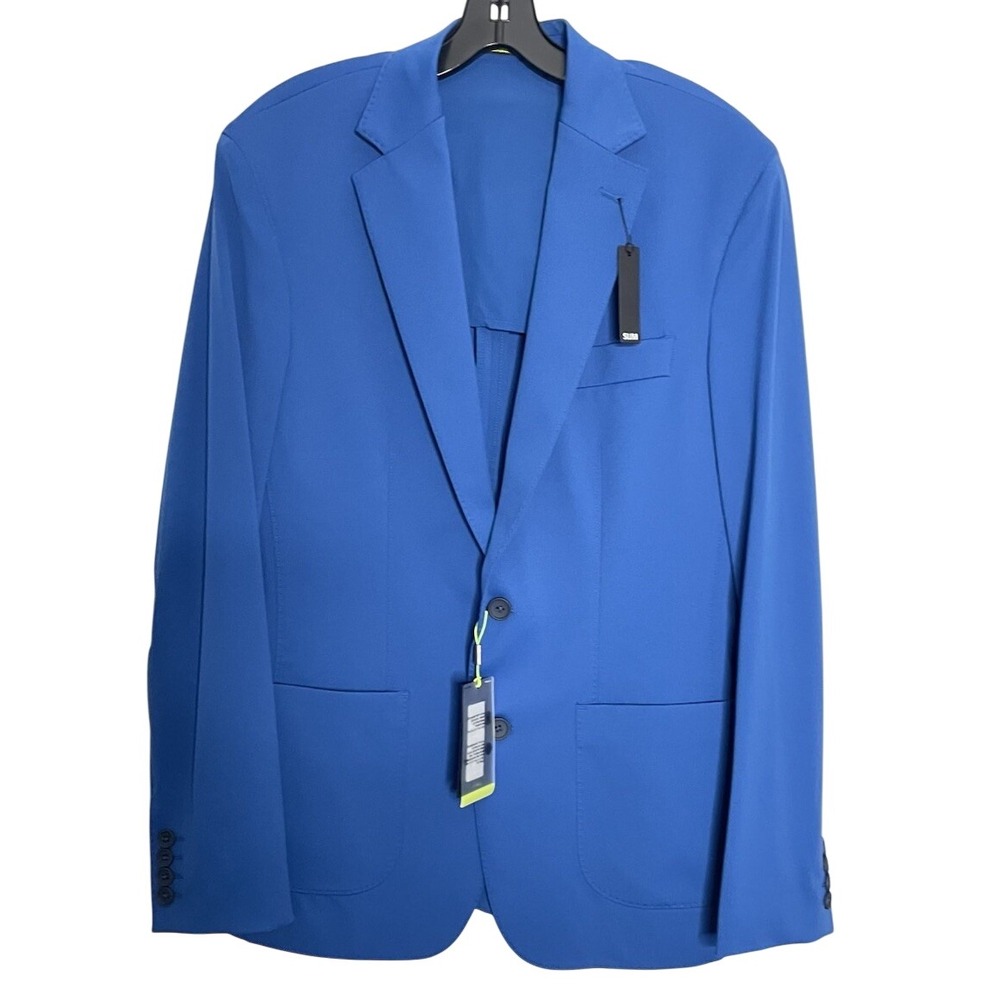 NWT Murano Performance Slim Fit Men's Blue Sport Coat Blazer Medium